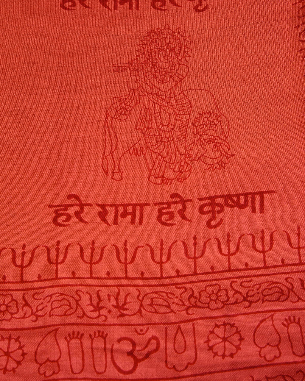 Ram Nami Yoga Scarf Meditation Shawl Large Wrap Hindu Prayer Stole OM Krishna print