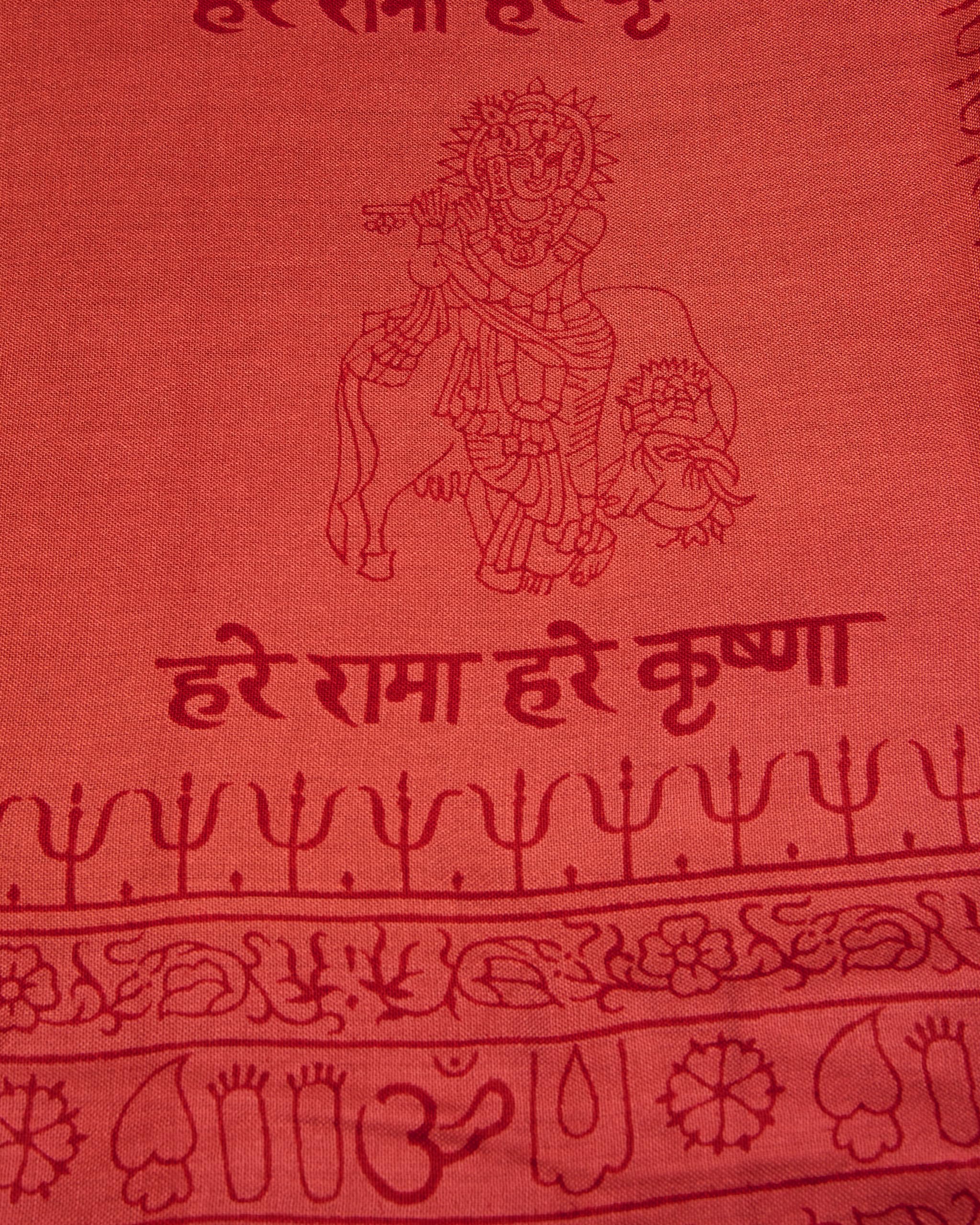 Ram Nami Yoga Scarf Meditation Shawl Large Wrap Hindu Prayer Stole OM Krishna print