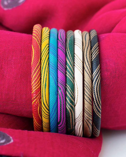 Ram Nami Lac Bangles Set of Multicolored Indian Bracelets - Party, Wedding, Casual Fashion Jewelry Wear