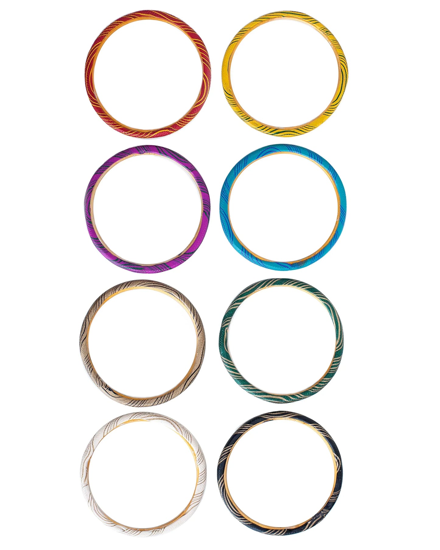 Ram Nami Lac Bangles Set of Multicolored Indian Bracelets - Party, Wedding, Casual Fashion Jewelry Wear