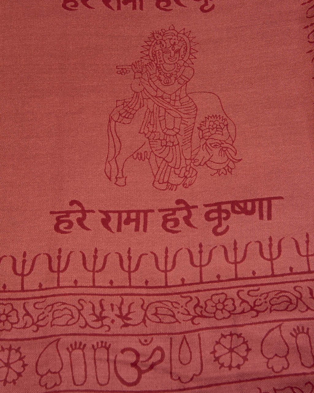 Ram Nami Yoga Scarf Meditation Shawl Large Wrap Hindu Prayer Stole OM Krishna print