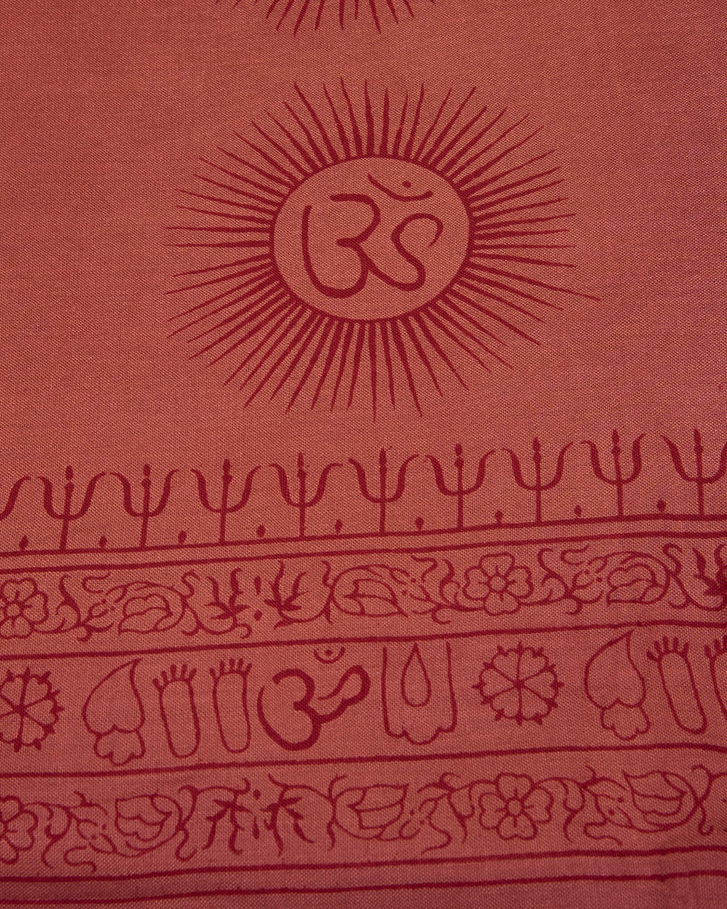 Yoga Scarf Meditation Shawl Large Wrap Hindu Prayer Stole OM print