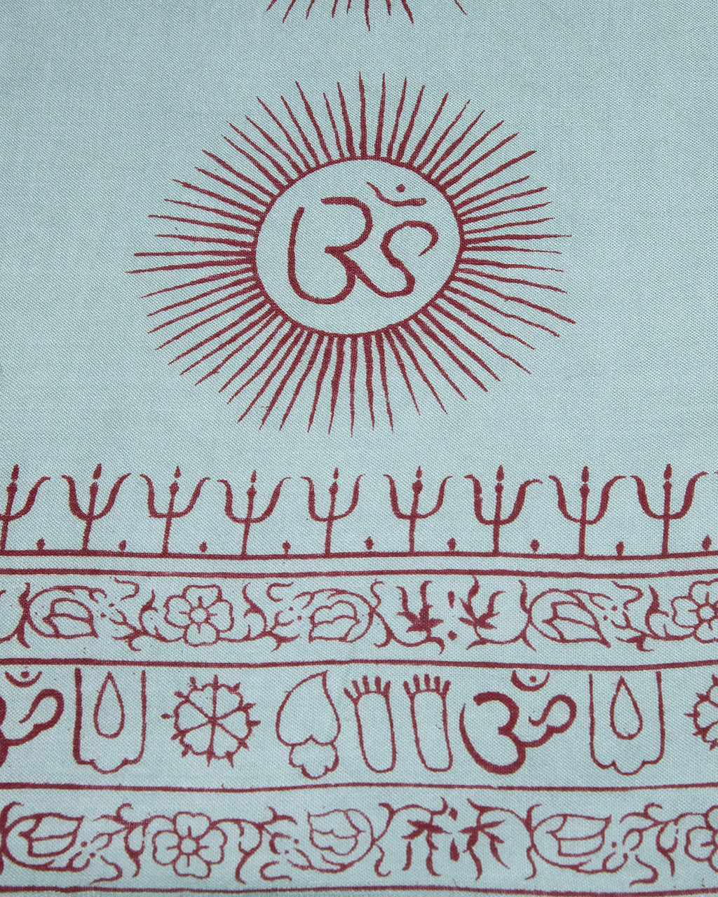 Yoga Scarf Meditation Shawl Large Wrap Hindu Prayer Stole OM print