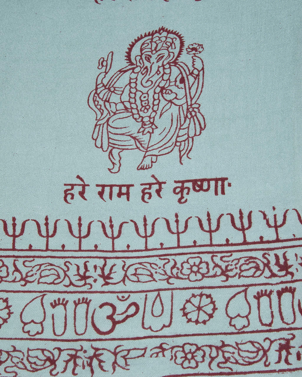 Ram Nami Yoga Scarf Meditation Shawl Large Wrap Hindu Prayer Stole OM Ganesha print
