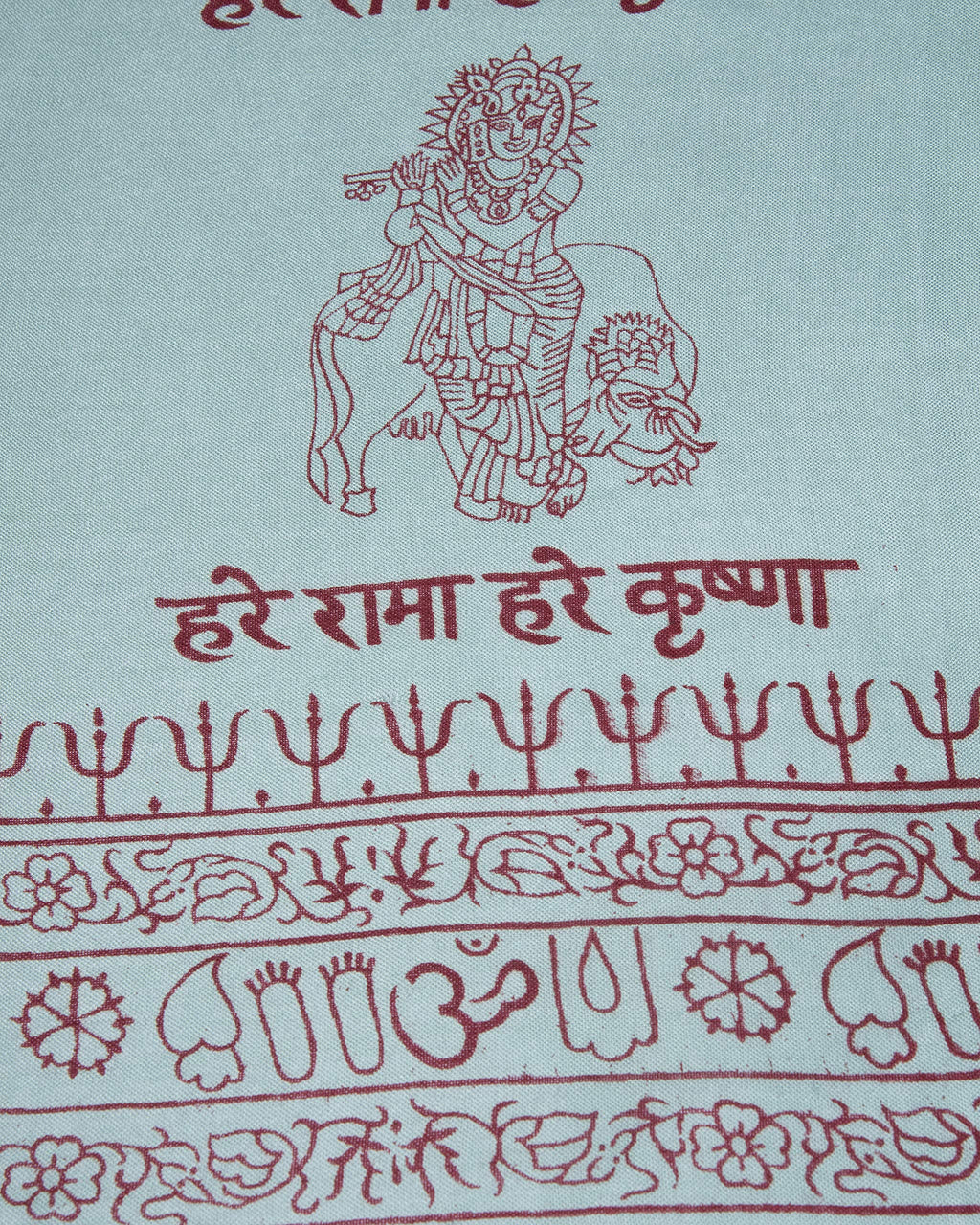 Ram Nami Yoga Scarf Meditation Shawl Large Wrap Hindu Prayer Stole OM Krishna print