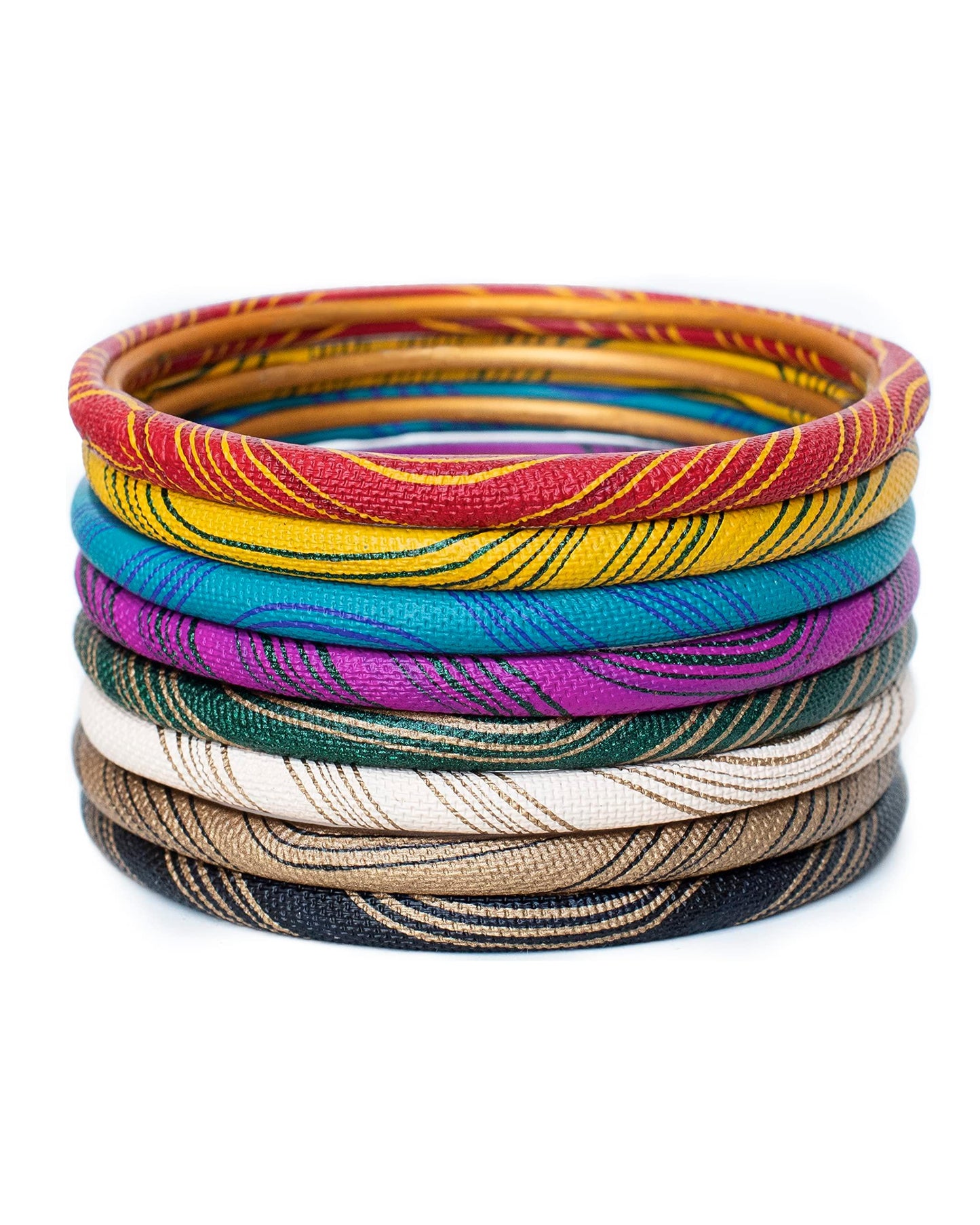 Ram Nami Lac Bangles Set of Multicolored Indian Bracelets - Party, Wedding, Casual Fashion Jewelry Wear