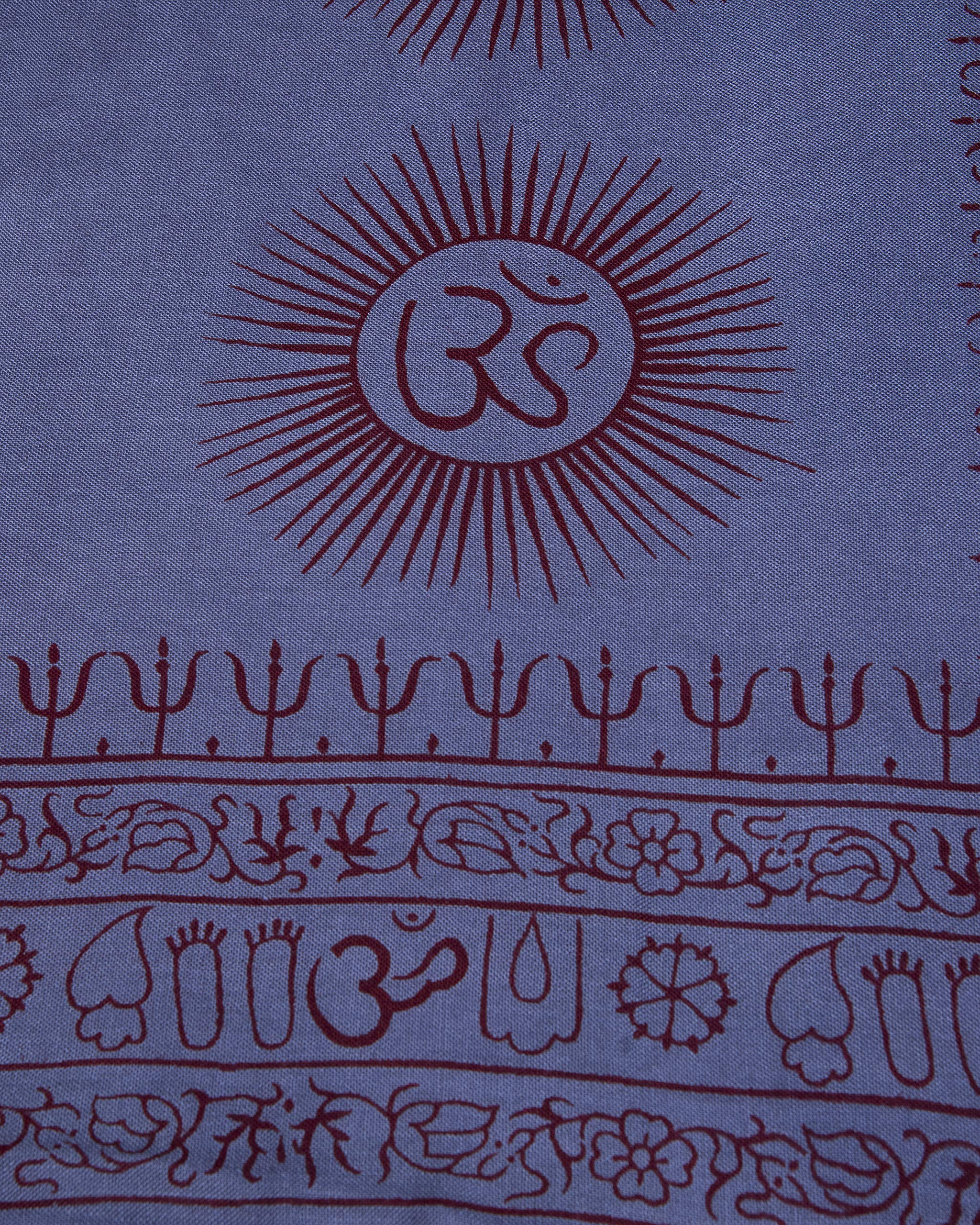 Yoga Scarf Meditation Shawl Large Wrap Hindu Prayer Stole OM print