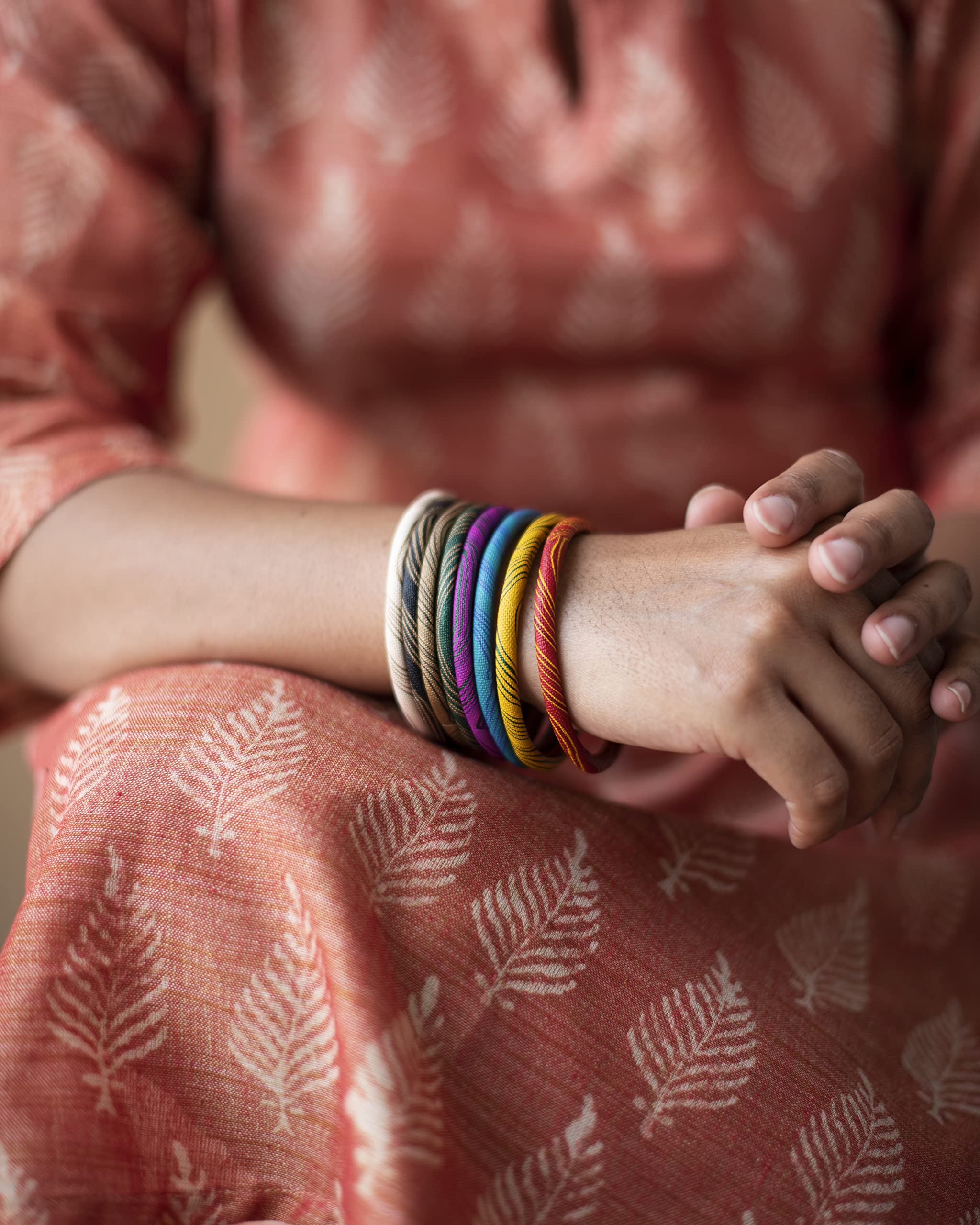 Ram Nami Lac Bangles Set of Multicolored Indian Bracelets - Party, Wedding, Casual Fashion Jewelry Wear